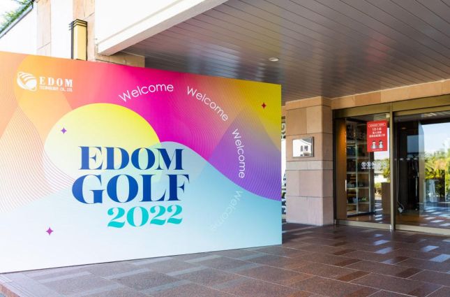 EDOM Golf 2022 Welcome Board